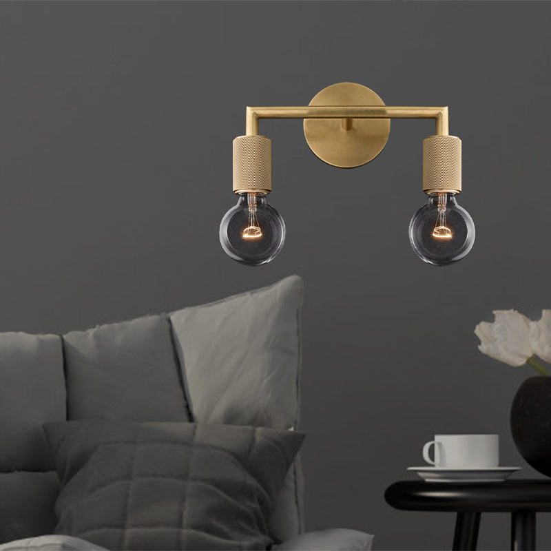 Hardwired Industrial Wall Sconce Light - Edison Bulb Compatible - for Bedroom