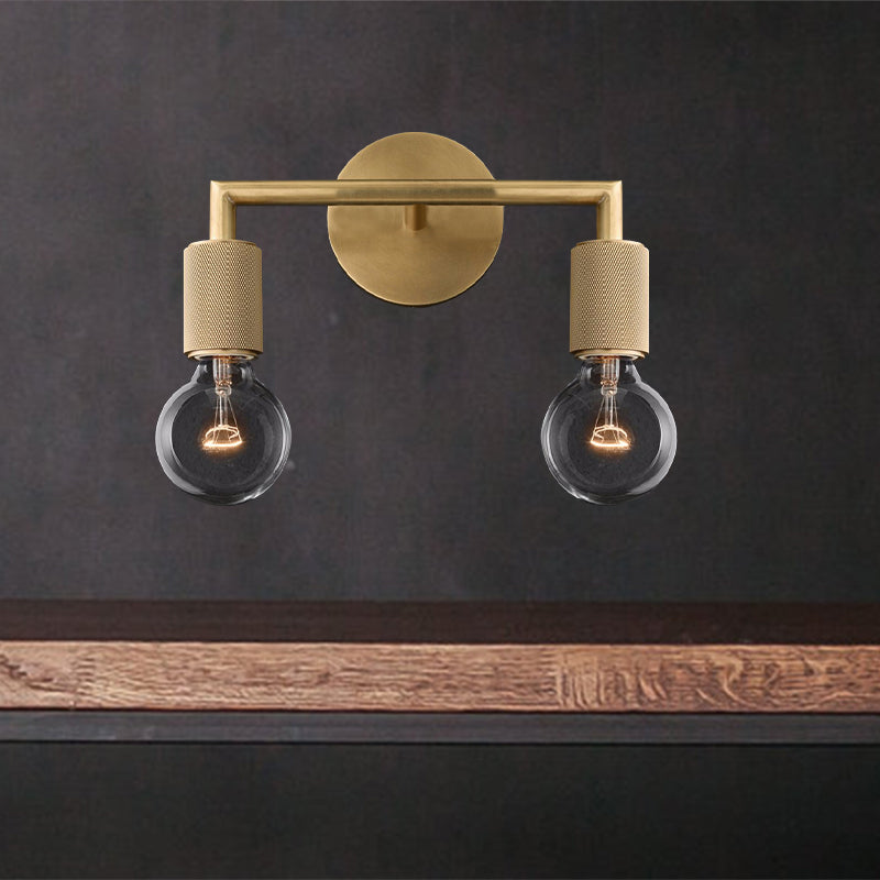 Hardwired Industrial Wall Sconce Light - Edison Bulb Compatible - for Bedroom