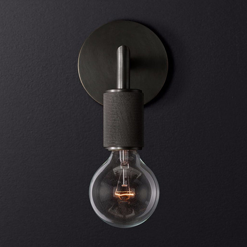 Hardwired Industrial Wall Sconce Light - Edison Bulb Compatible - for Bedroom