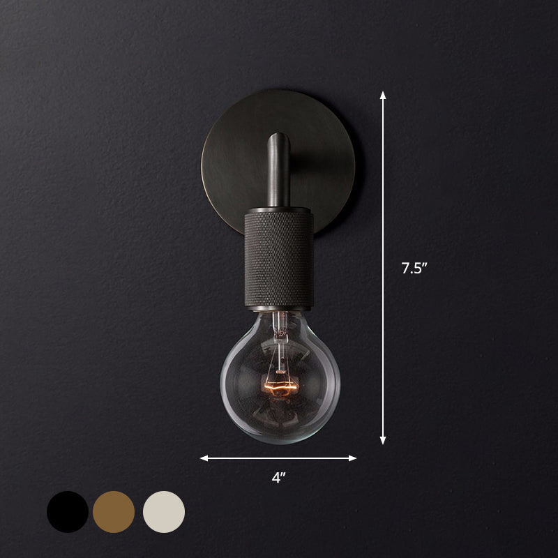 Hardwired Industrial Wall Sconce Light - Edison Bulb Compatible - for Bedroom