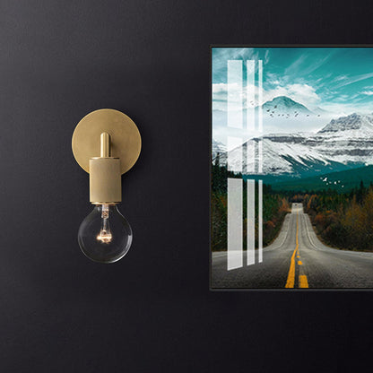 Hardwired Industrial Wall Sconce Light - Edison Bulb Compatible - for Bedroom