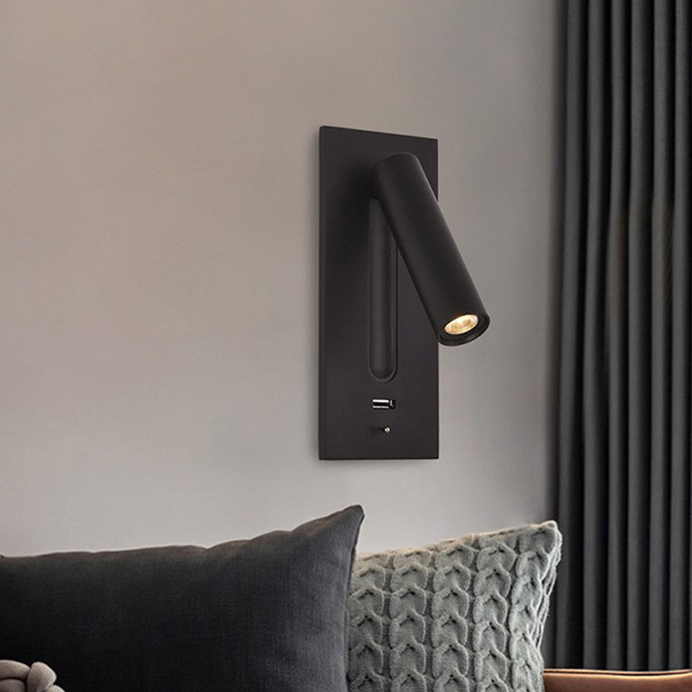 Modern LED Adjustable Battery Operated Wall Sconce Reading Light
