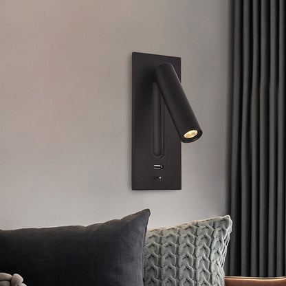 Modern LED Adjustable Battery Operated Wall Sconce Reading Light