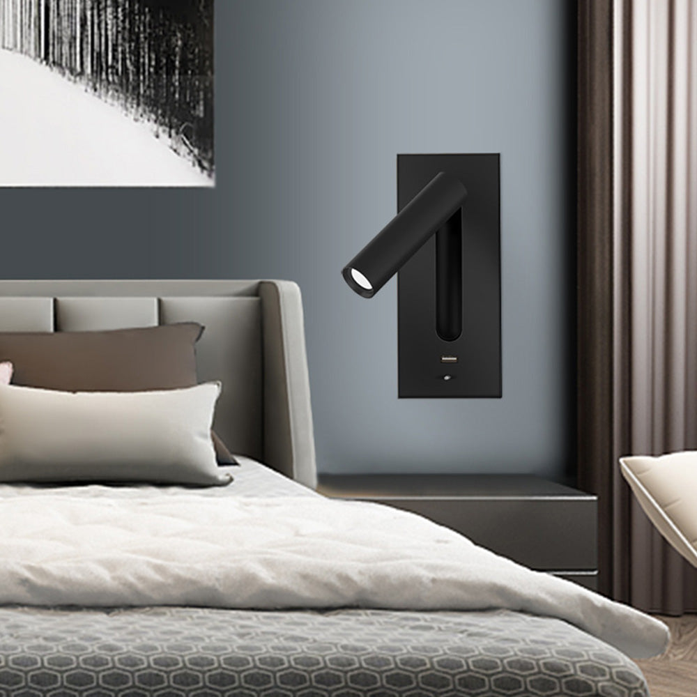 Modern LED Adjustable Battery Operated Wall Sconce Reading Light