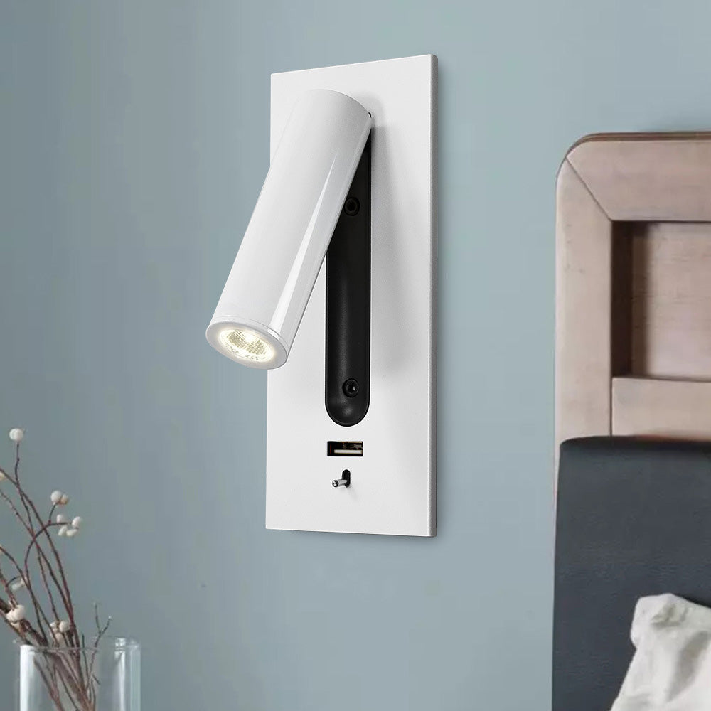 Modern LED Adjustable Battery Operated Wall Sconce Reading Light