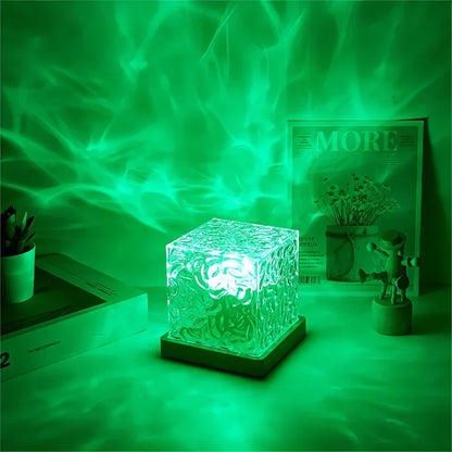 LED Ocean Wave Projector Night Light for Bedroom - Water Ripple Effects, Relaxing Ambience