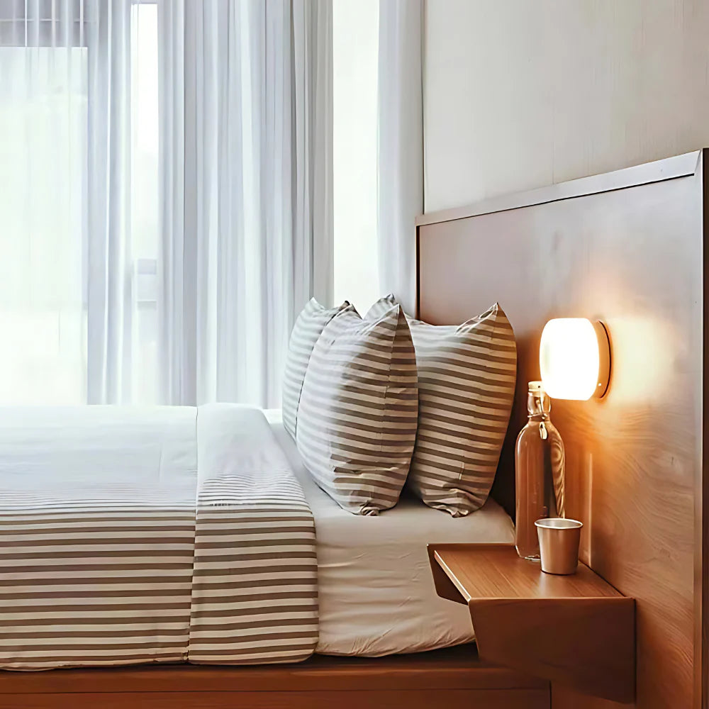 Nordic Minimalist Iron Acrylic LED Wall Light – Bedroom Hallway Living Room