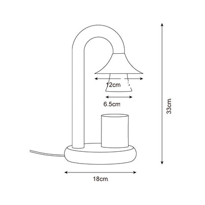 Lumix Candle Wax Warmer Lamp – Modern Luminous Design – Indoor Wax Heating