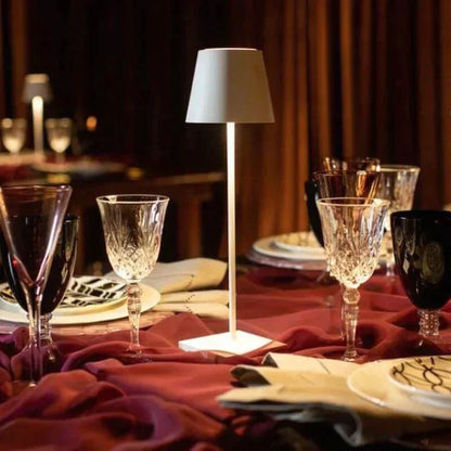 Battery Operated Bedside Table Lamp for Bedroom - Wireless Rechargeable LED - Touch Control