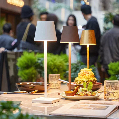 Battery Operated Bedside Table Lamp for Bedroom - Wireless Rechargeable LED - Touch Control