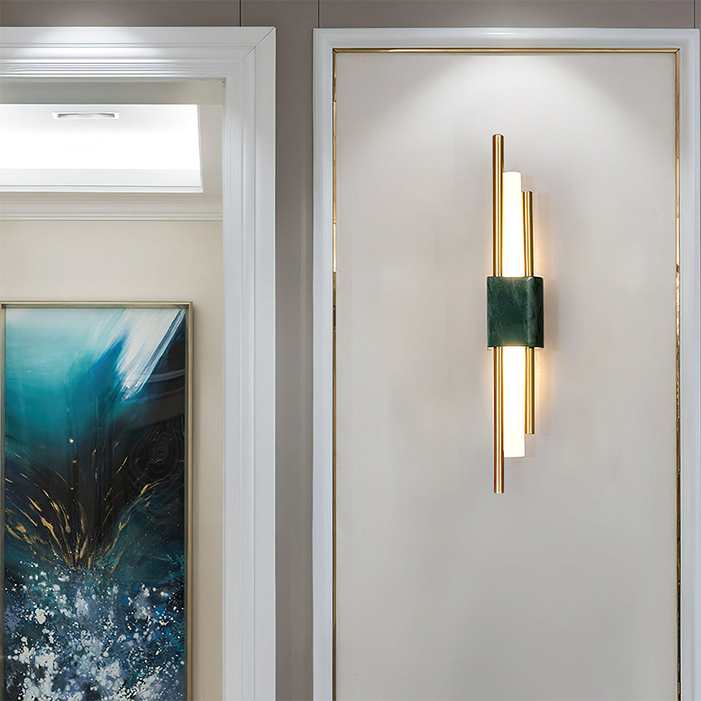Elegant Dimmable Led Marble Finish Wall Light Living Room Bedroom