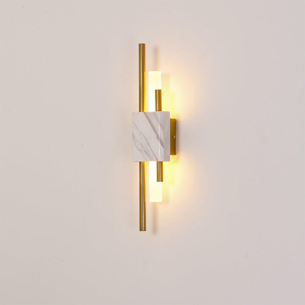 Elegant Dimmable Led Marble Finish Wall Light Living Room Bedroom