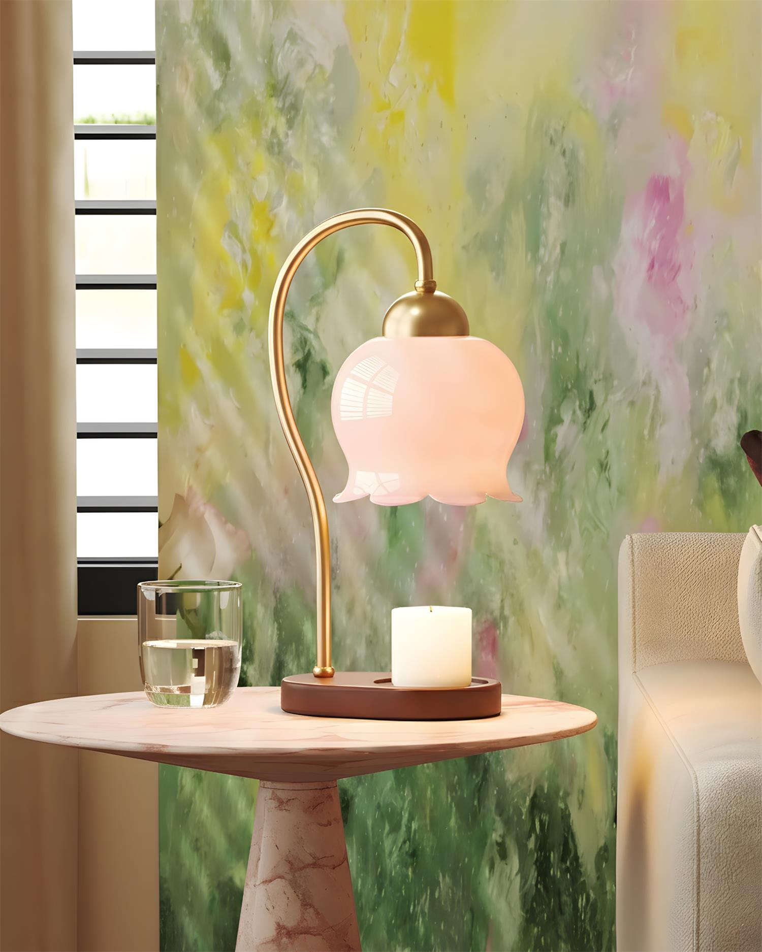 Melvoa Candle Warmer Lamp – Timeless Luxury Style – Wax Heating Lamp