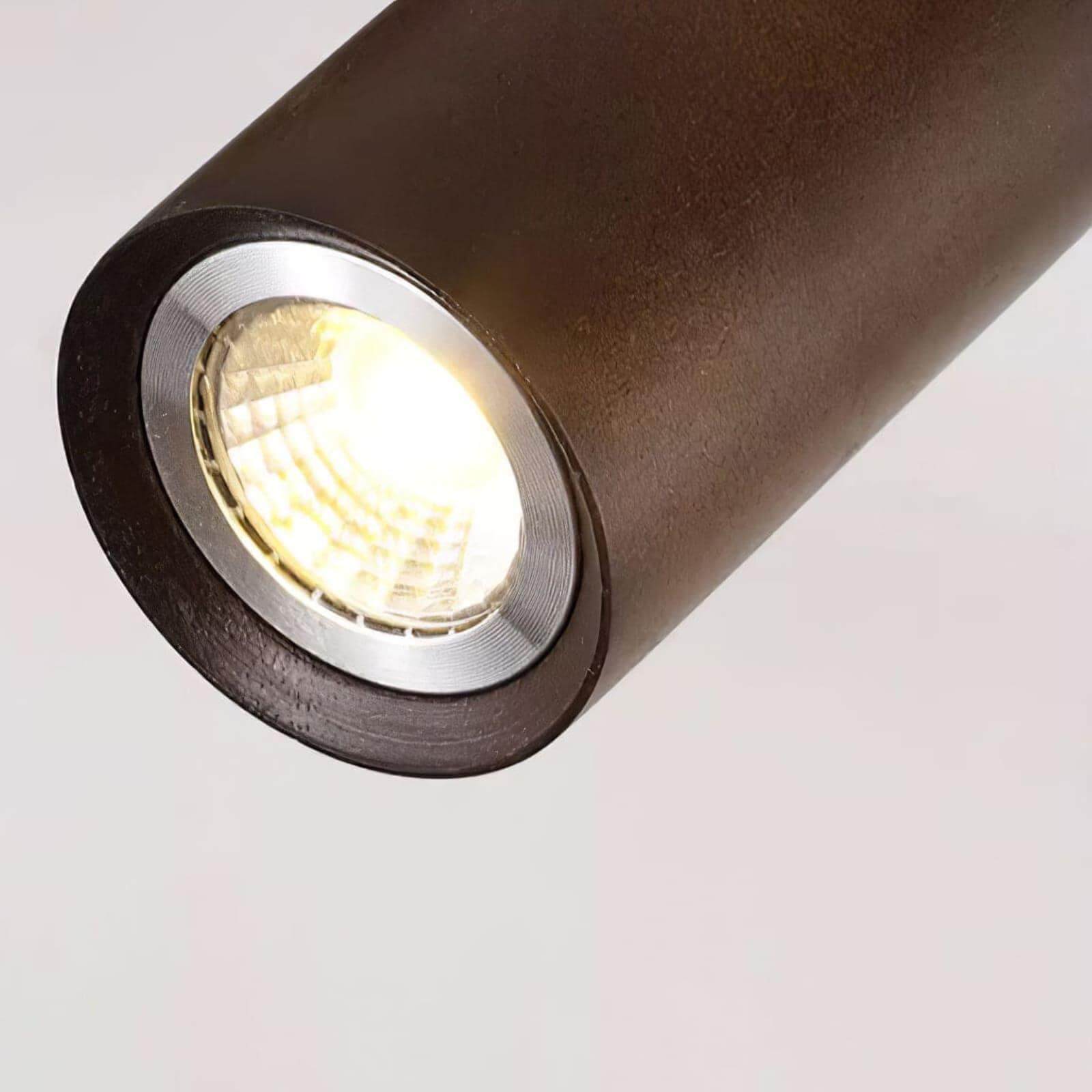 Nordic Wooden Ceiling Light with Rotatable Spotlights
