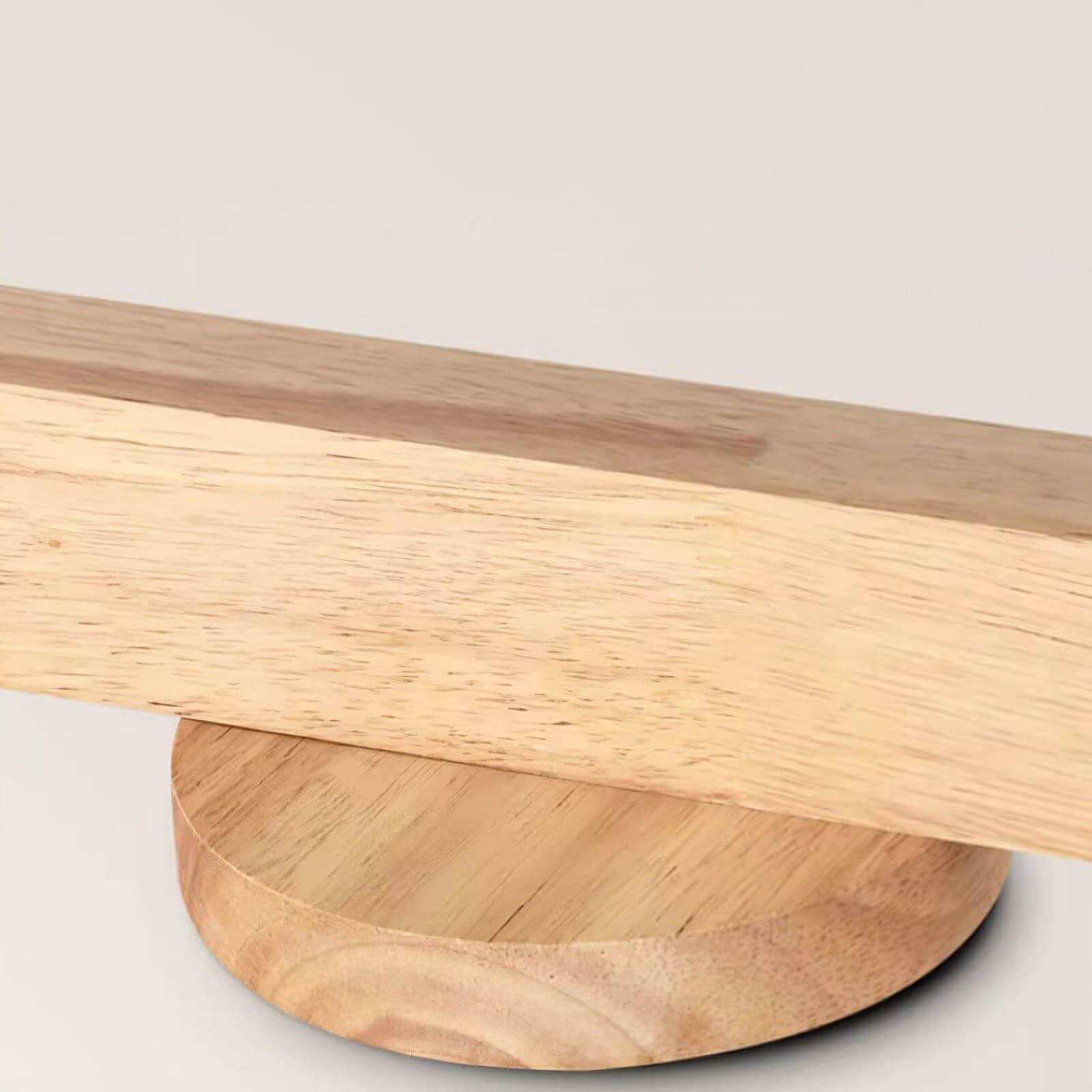 Nordic Wooden Ceiling Light with Rotatable Spotlights
