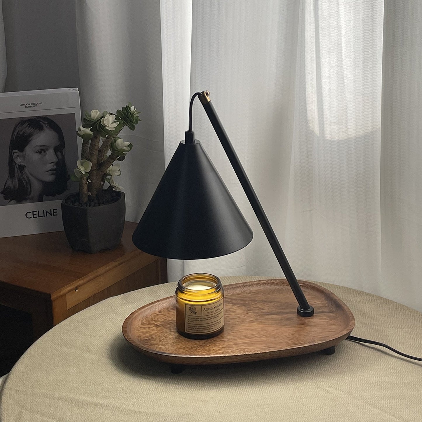 Mikaro Candle Warmer Lamp – Clean Rounded Design Indoor Wax Melter