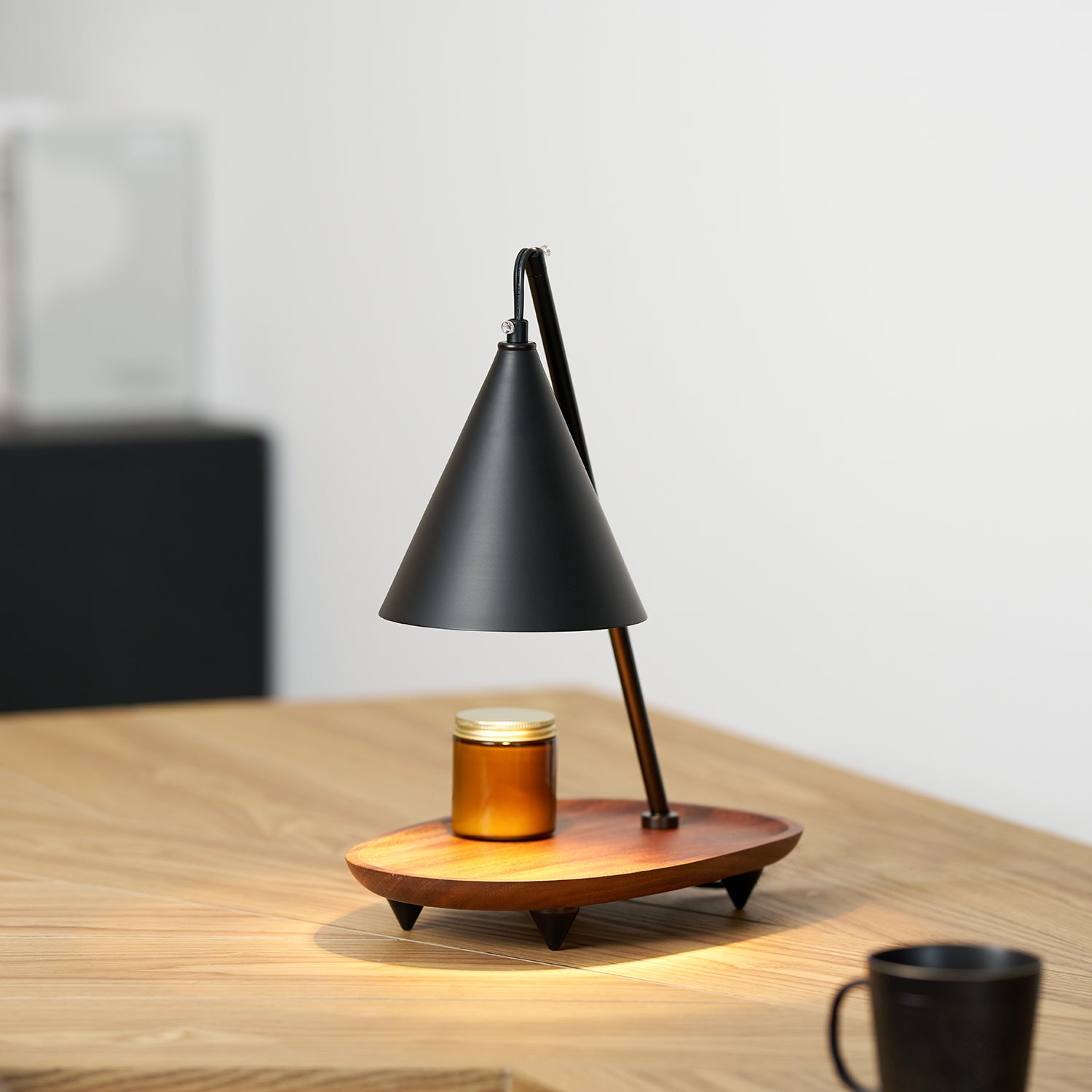 Mikaro Candle Warmer Lamp – Clean Rounded Design Indoor Wax Melter