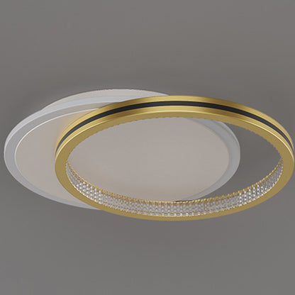 Modern Geometric LED Ceiling Light – Layered Rings Flush Mount