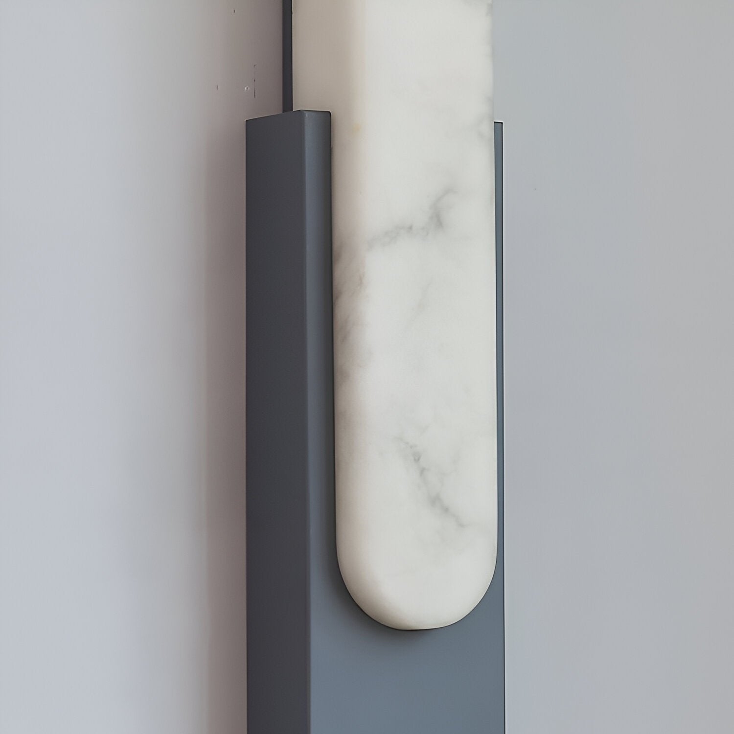 Modern Vertical LED Tube Wall Sconce – 50cm Resin Metal – Bedroom Hallway