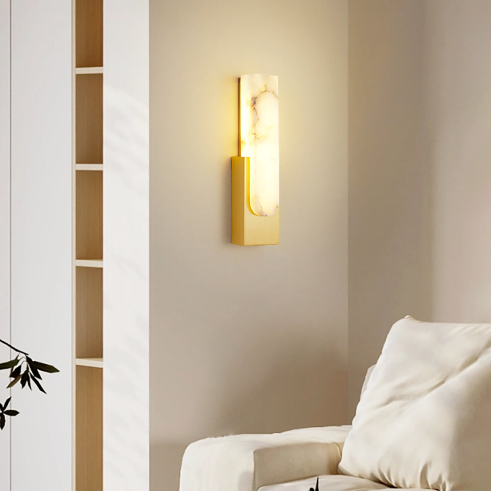 Modern Vertical LED Tube Wall Sconce – 50cm Resin Metal – Bedroom Hallway