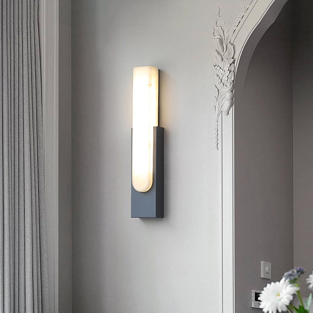 Modern Vertical LED Tube Wall Sconce – 50cm Resin Metal – Bedroom Hallway