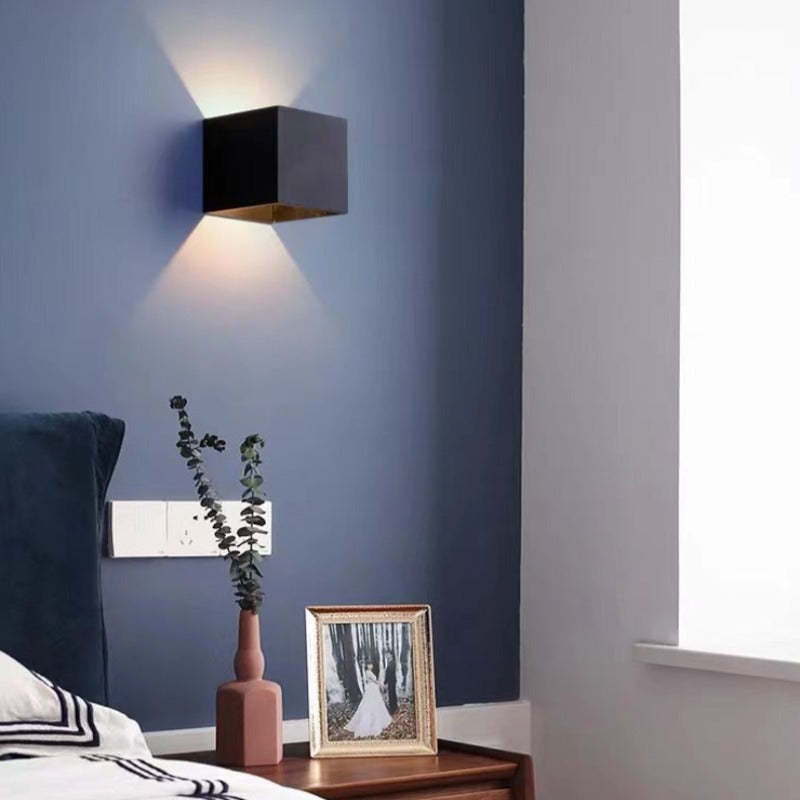Modern Adjustable Square LED Wall Light IP65 Waterproof