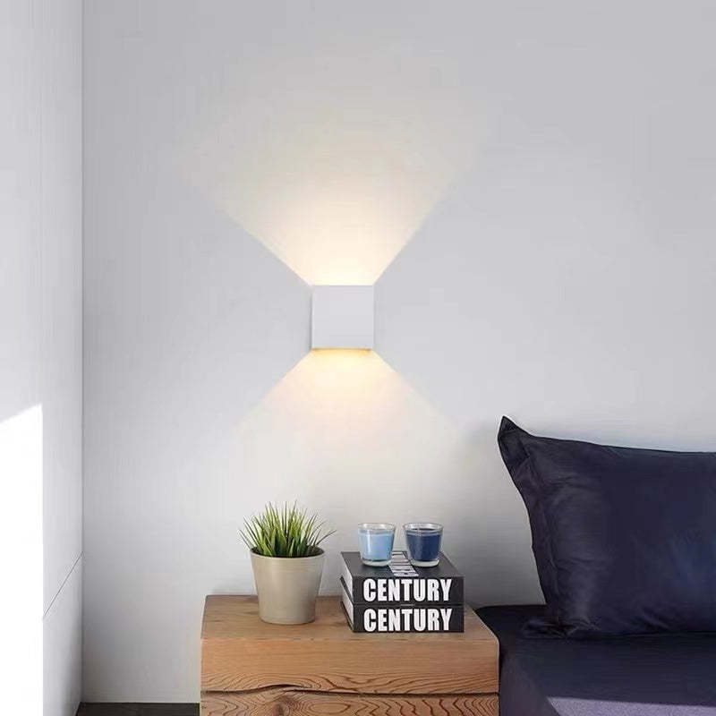 Modern Adjustable Square LED Wall Light IP65 Waterproof