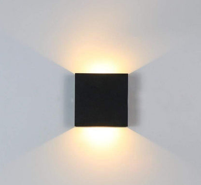 Modern Adjustable Square LED Wall Light IP65 Waterproof