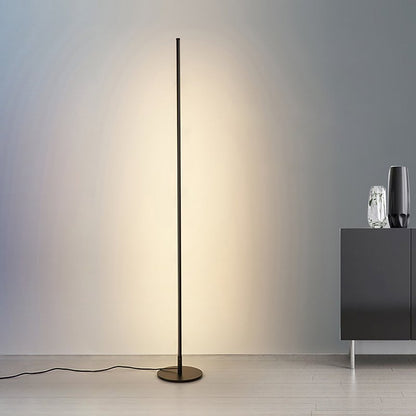 Modern Black Gold Dimmable LED Remote Control Floor Lamp