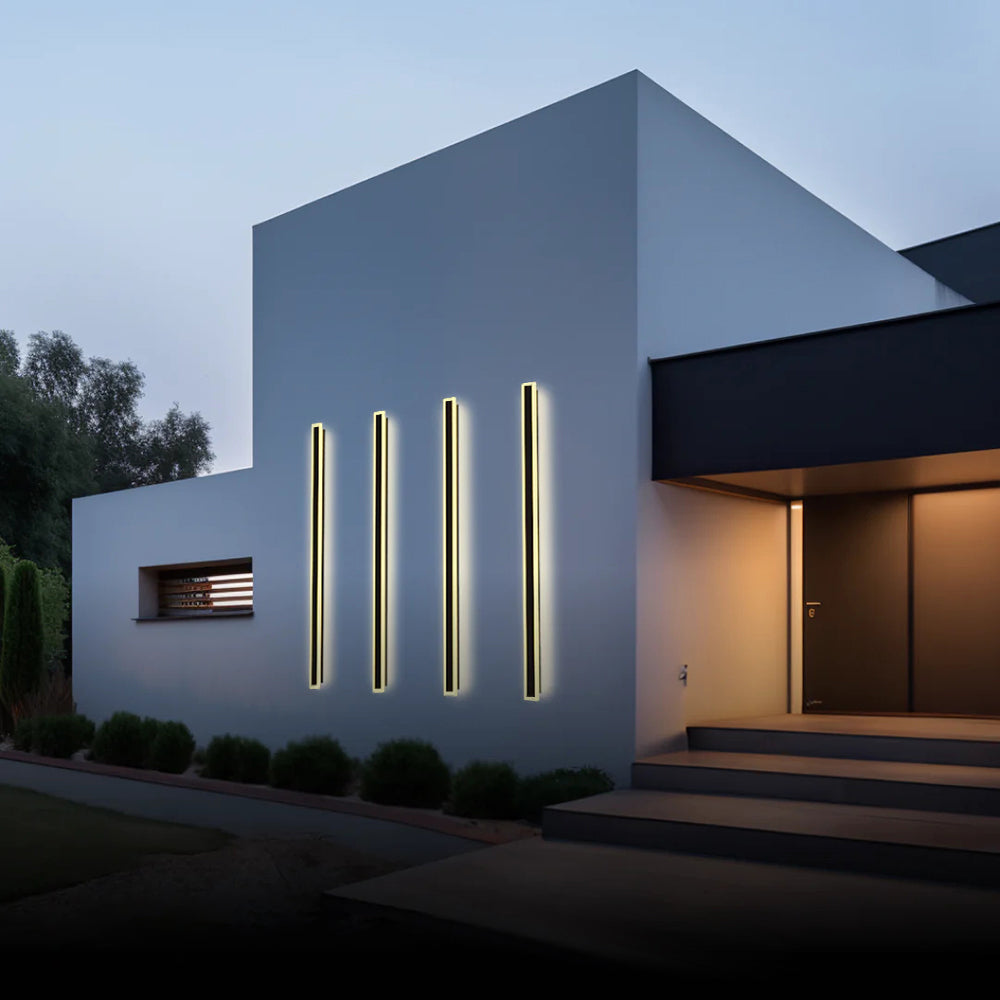 Modern Black Waterproof Led Outdoor Garden Wall Light