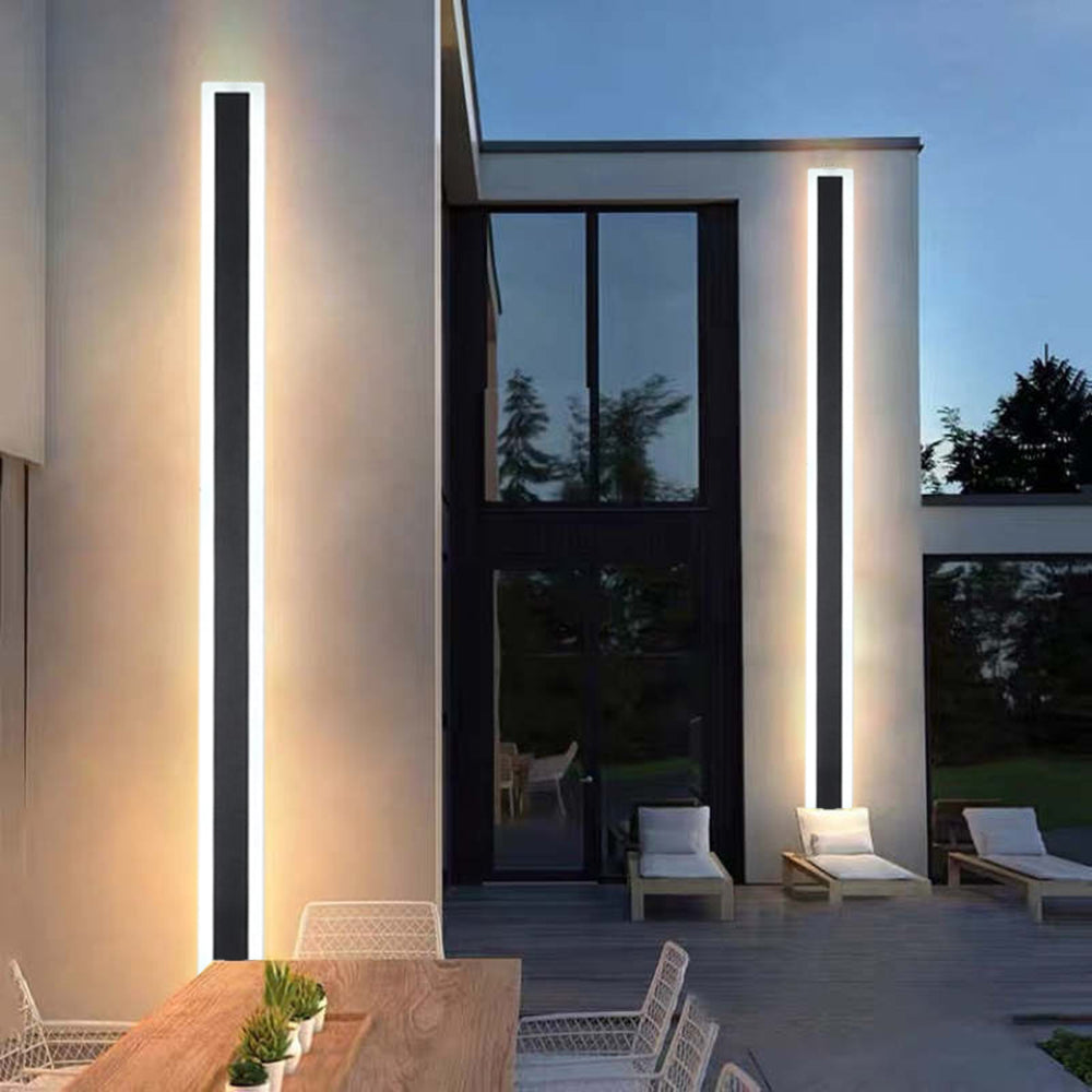 Modern Black Waterproof Led Outdoor Garden Wall Light