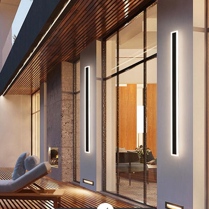 Modern Black Waterproof Led Outdoor Garden Wall Light