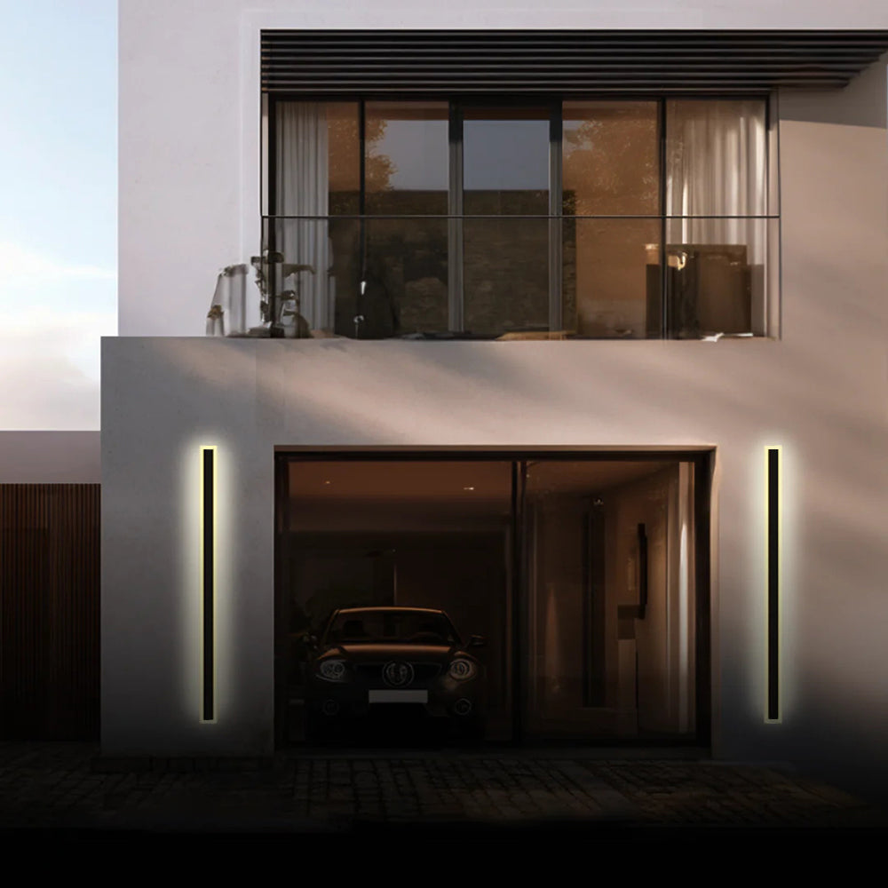 Modern Motion Sensor Metal Outdoor Wall Light IP65 Waterproof