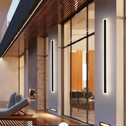 Modern Motion Sensor Metal Outdoor Wall Light IP65 Waterproof