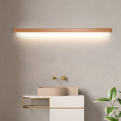 Modern Dimmable Linear Wood Acrylic Minimalist Wall Light
