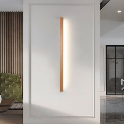 Modern Dimmable Linear Wood Acrylic Minimalist Wall Light