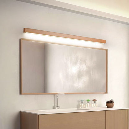 Modern Dimmable Linear Wood Acrylic Minimalist Wall Light