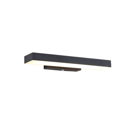Modern Motion Sensor Weather Resistant Black Outdoor Wall Sconce