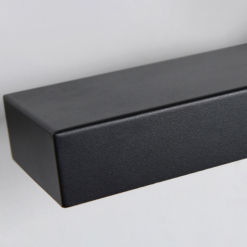 Modern Motion Sensor Weather Resistant Black Outdoor Wall Sconce