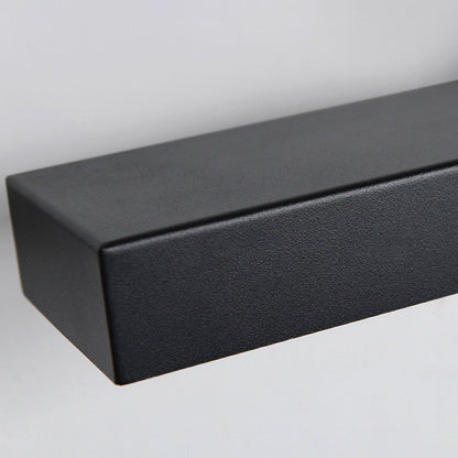 Modern Motion Sensor Weather Resistant Black Outdoor Wall Sconce