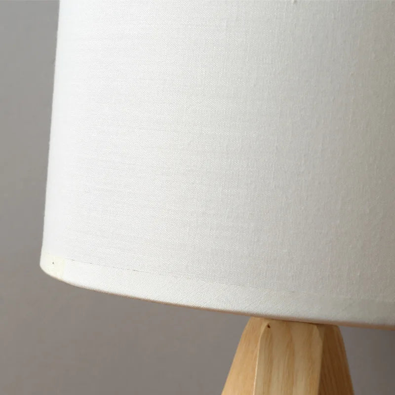 Wood Base Table Lamp - Reading Light