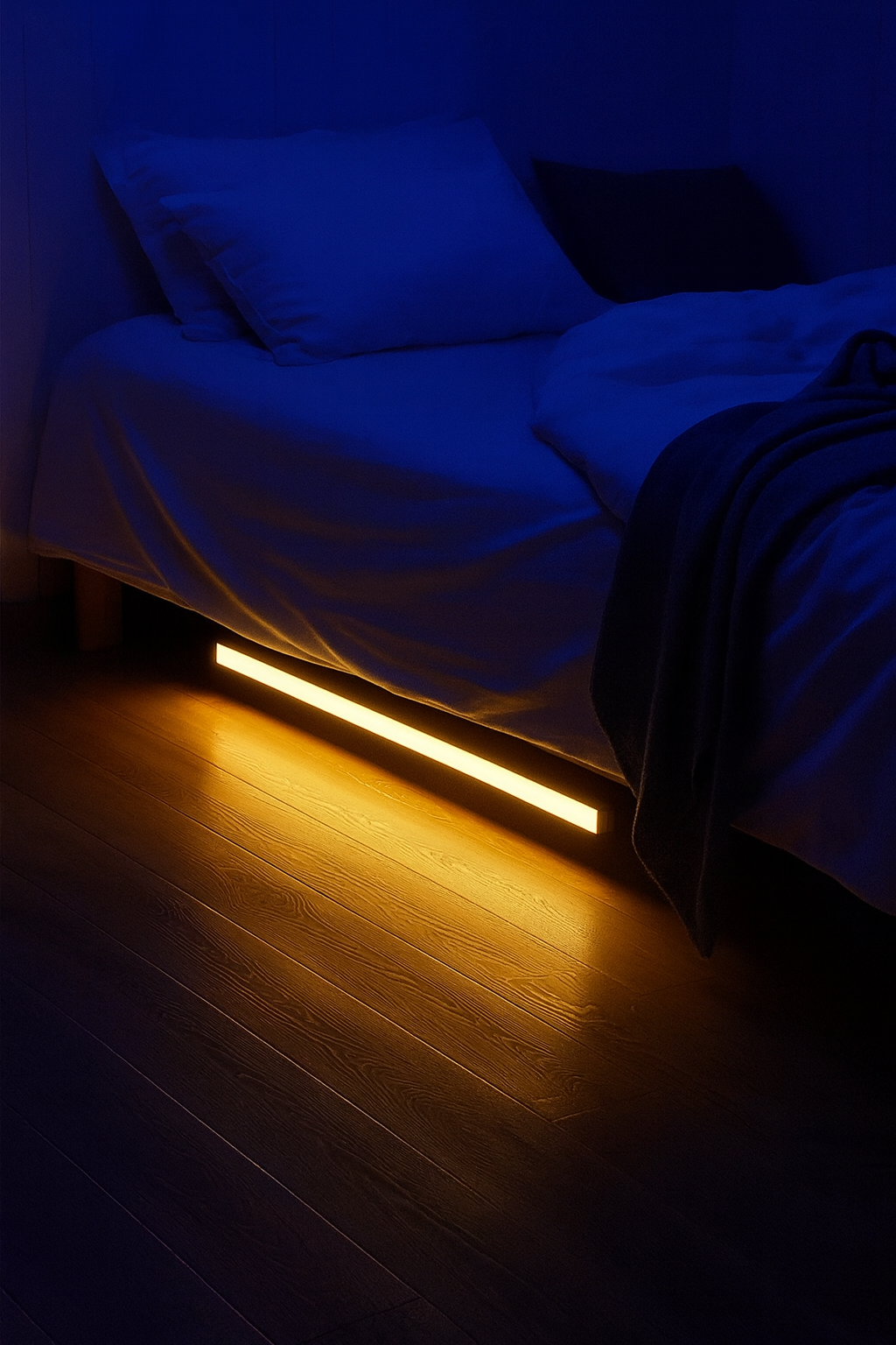 Motion Sensor LED Strip Light – Rechargeable Magnetic Bar – Wardrobe Kitchen Stairs