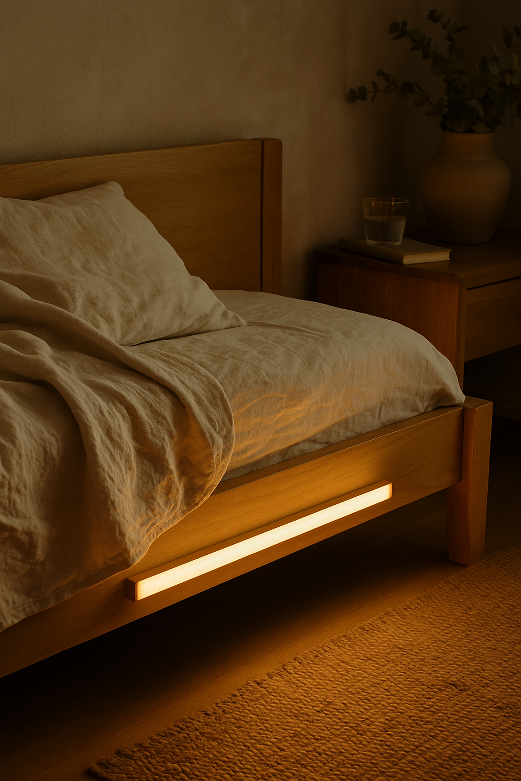 Motion Sensor LED Strip Light – Rechargeable Magnetic Bar – Wardrobe Kitchen Stairs