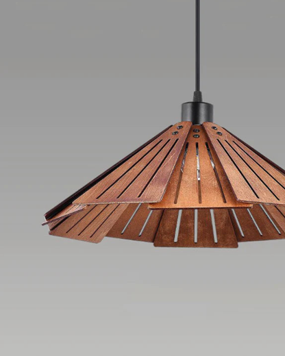 Japandi Minimalist Wooden Elegant Hanging Pendant Light