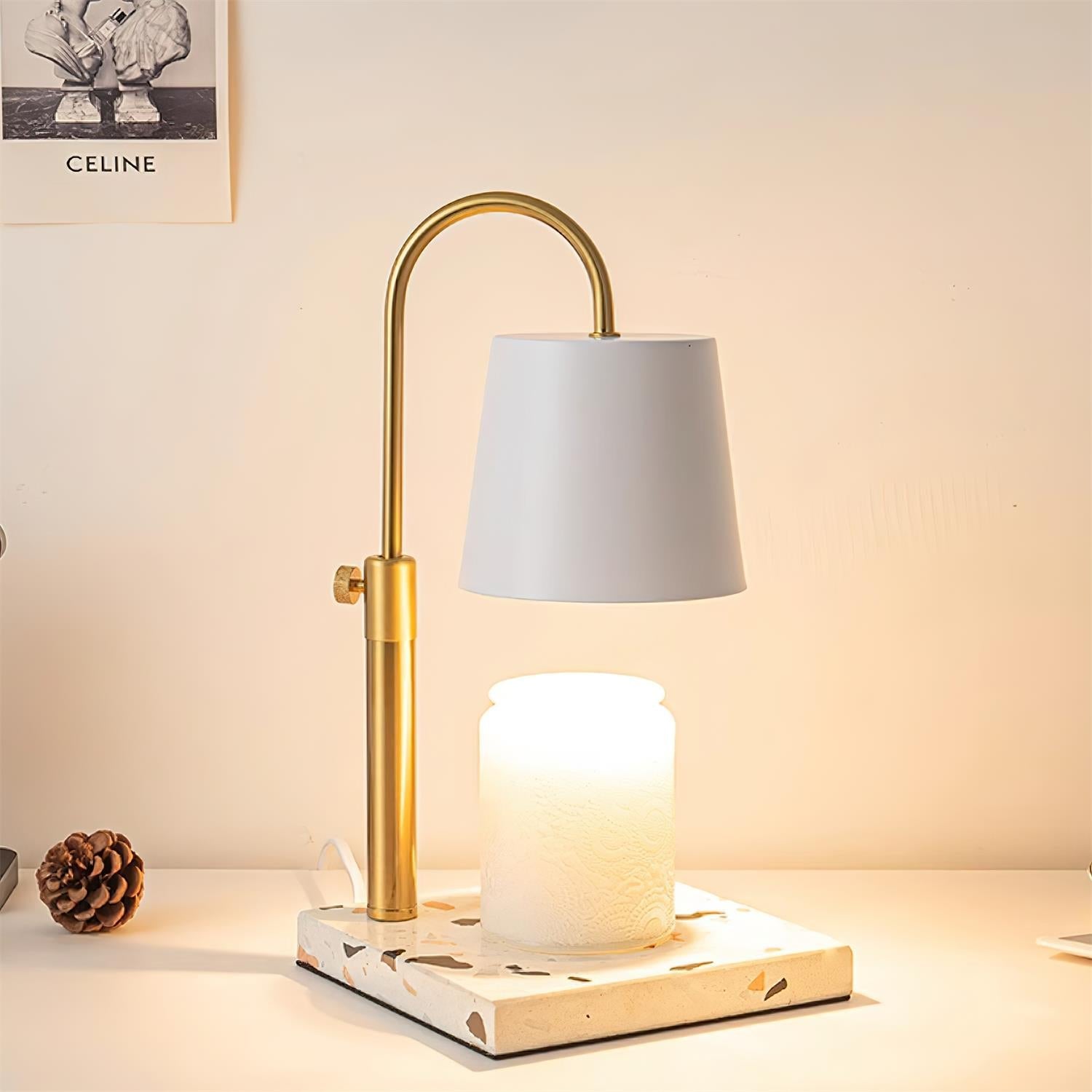 Noroa Candle Warmer Lamp – Matte Ceramic Top