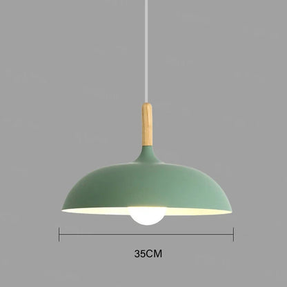 Scandinavian LED Wood Modern Ceiling Pendant Light