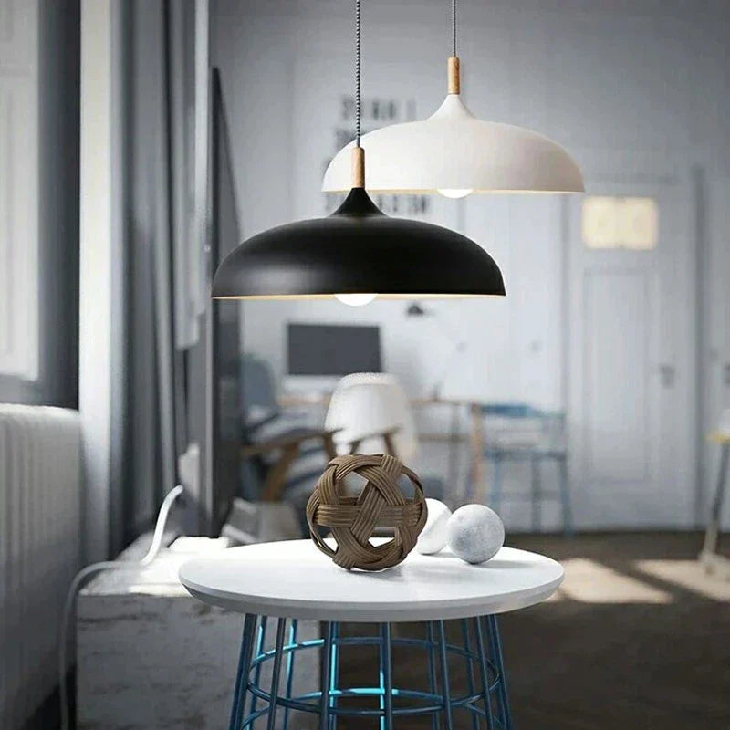 Scandinavian LED Wood Modern Ceiling Pendant Light