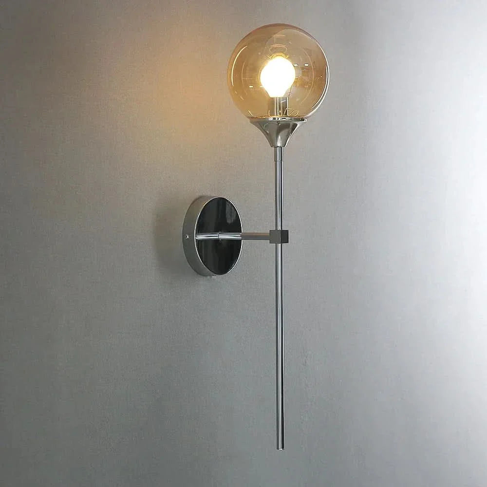 Glass Wall Lamp Warm LED – Bedroom Hallway