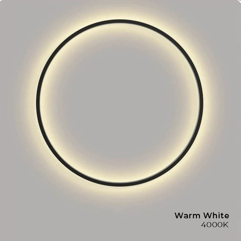 Ring LED Wall Sconce – USB Charging Modern Nordic – Bedroom Hallway