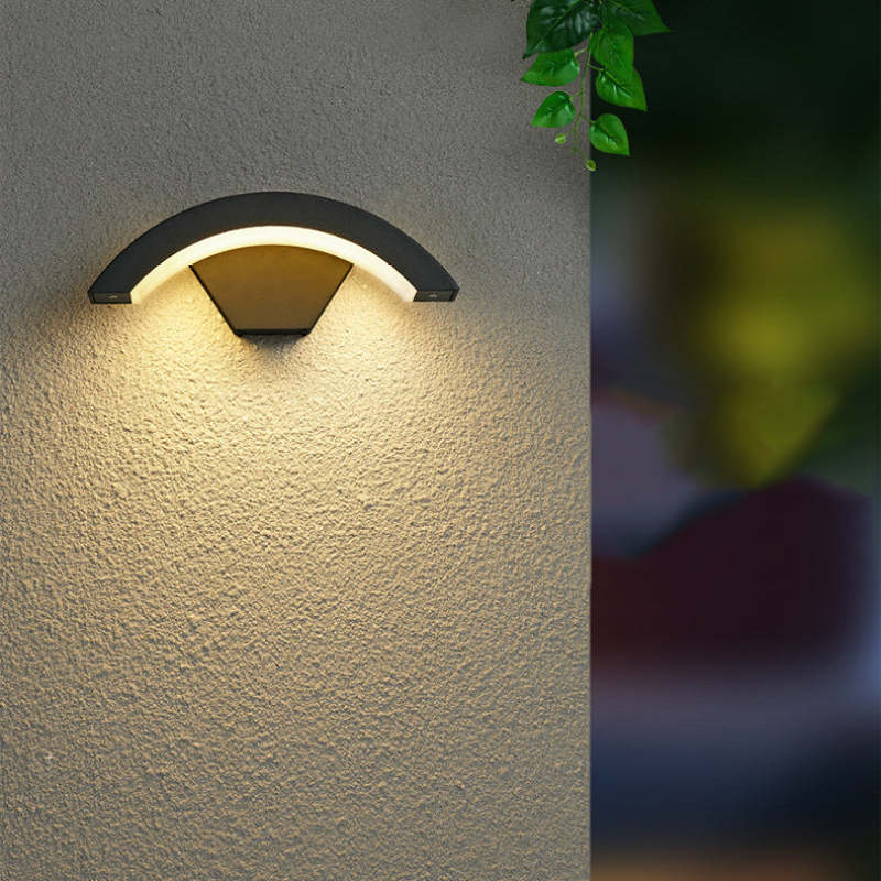 Nordic Motion Sensor Metal Led Outdoor Wall Light Waterproof